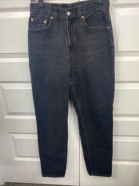 Vintage Levis Jeans 512 Slim Fit Tapered Leg Made USA Womens 8M Black